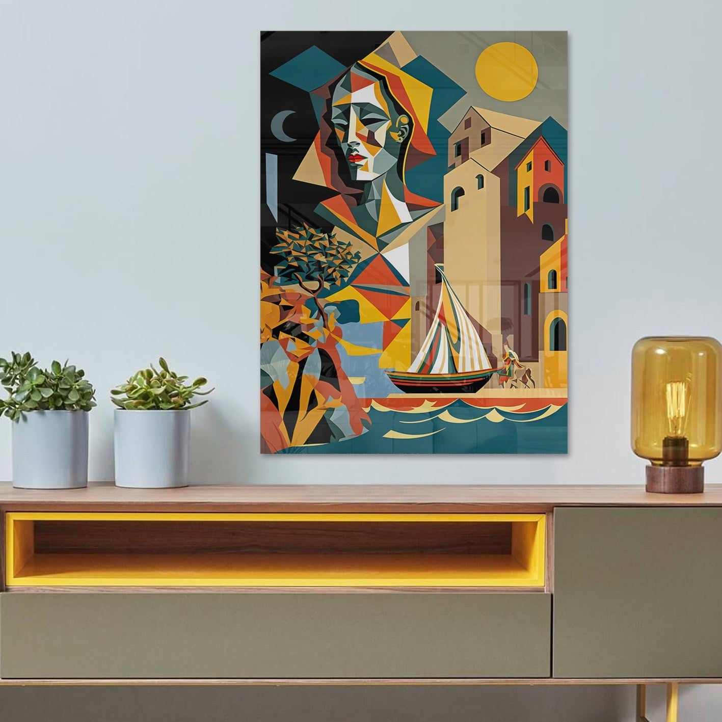 Peinture en verre trempé décoratif CAM3691 - 5070