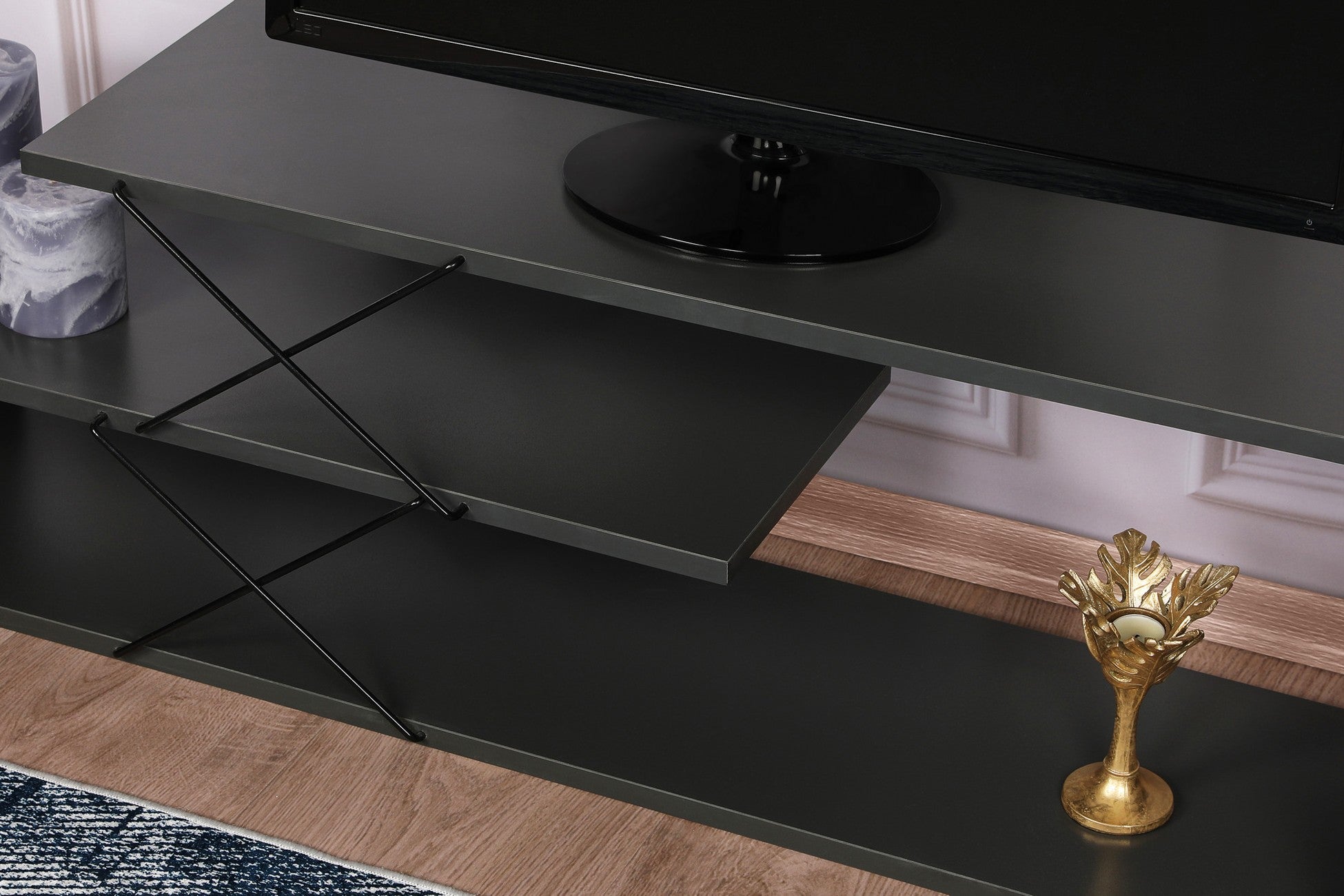 Meuble TV Zigzag - Anthracite