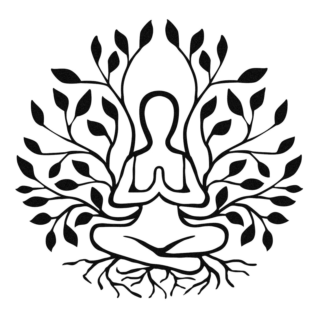 Accessoire mural en métal décoratif Yoga