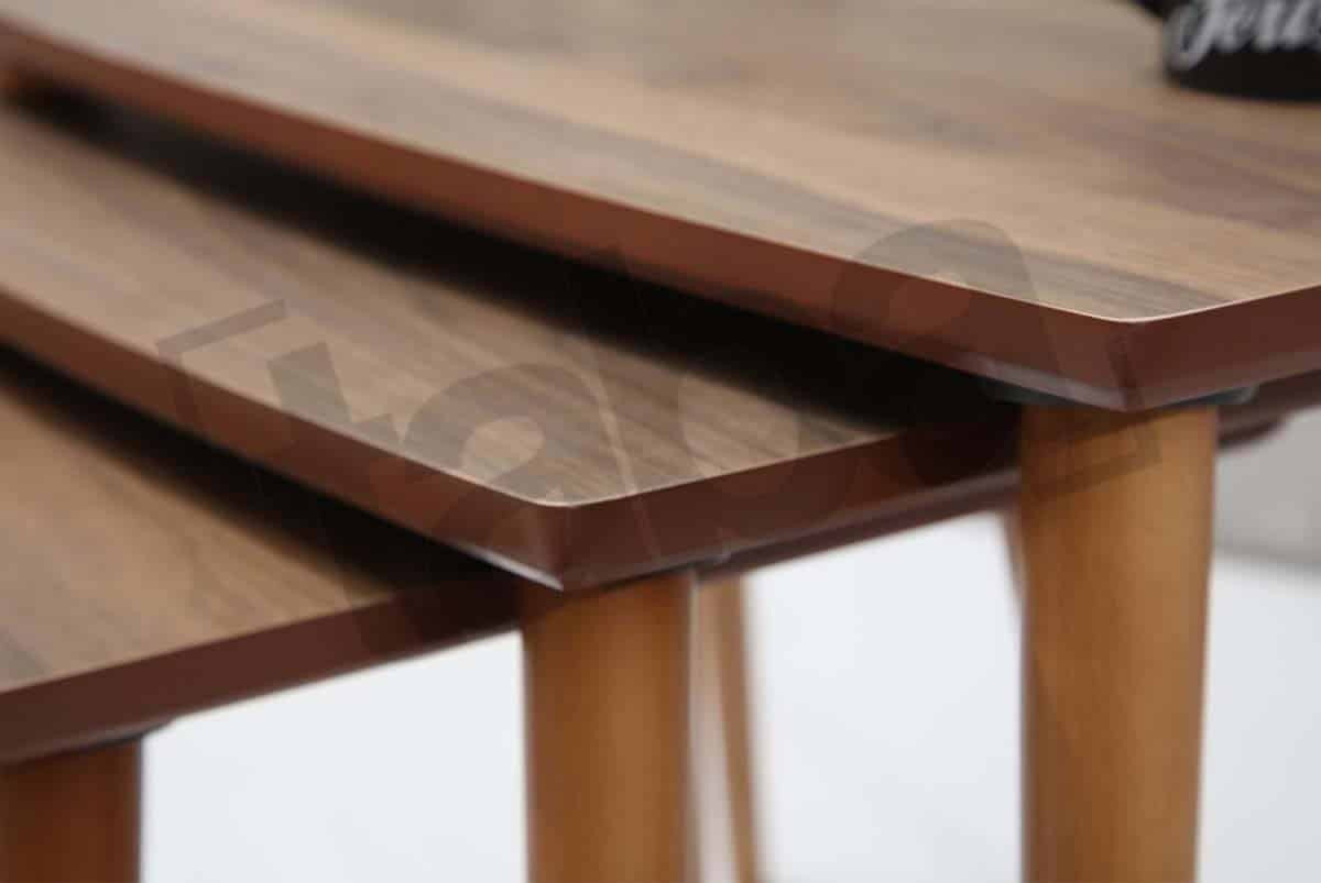 Table basse Ekol gigognes (noyer)