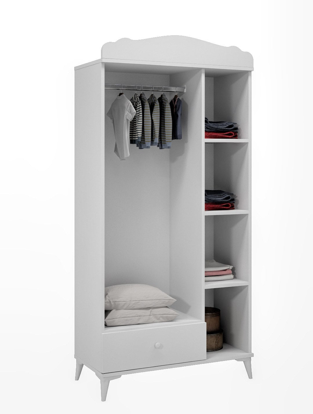Ensemble de meubles de chambre pour enfants Kanguru - White