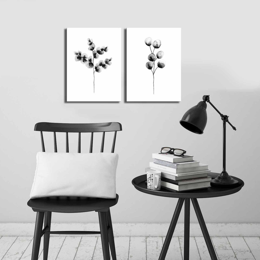 Peinture décorative en toile (2 pièces) 2P3040CIZC-04