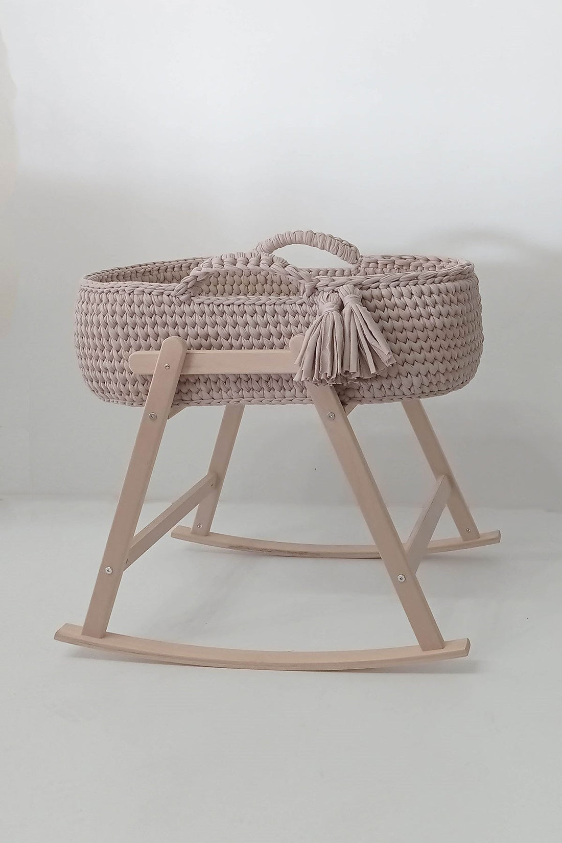 Couffin Bébé Avec Support Bois & Matelas