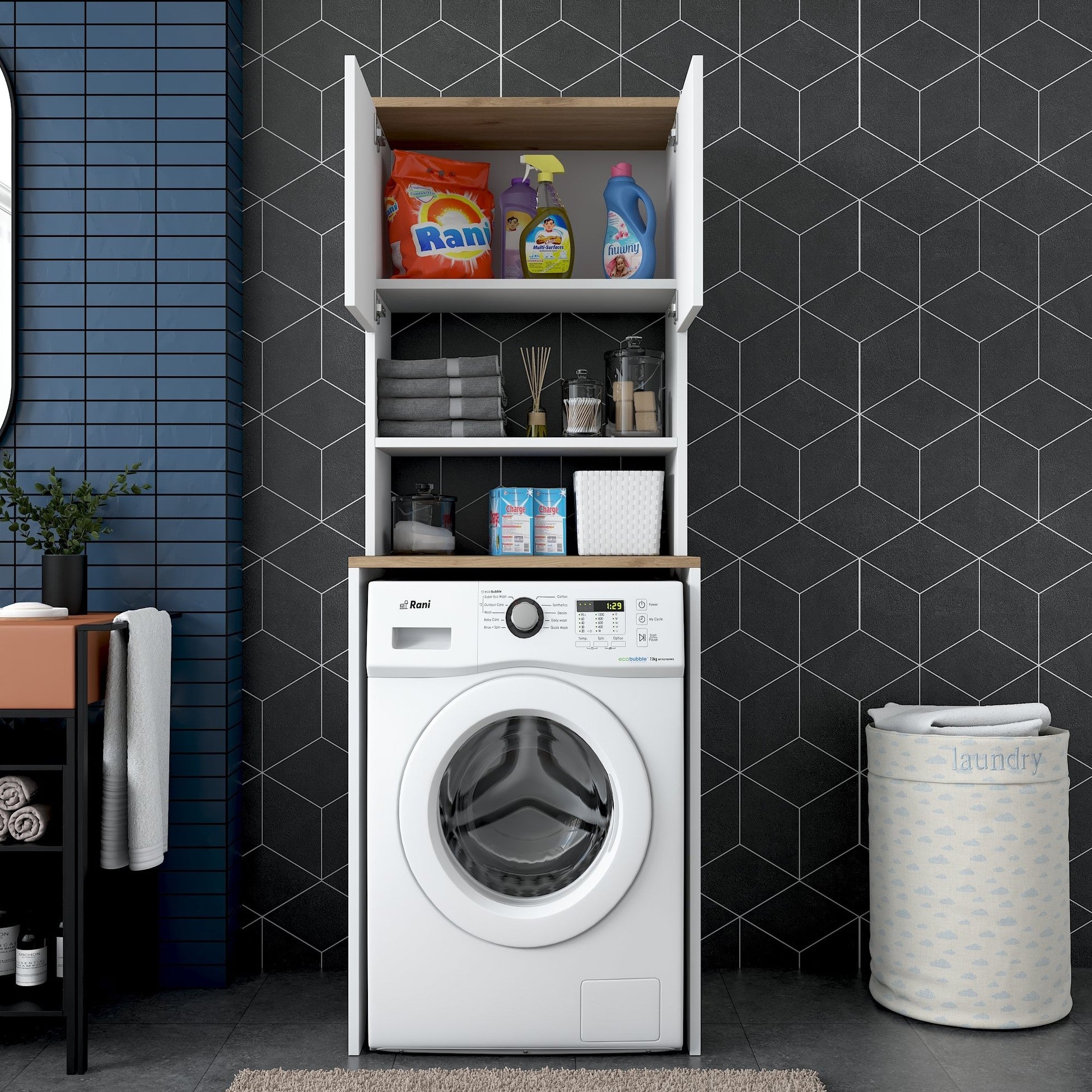 Armoire pour machine à laver KD101 - 1950 - Walnut