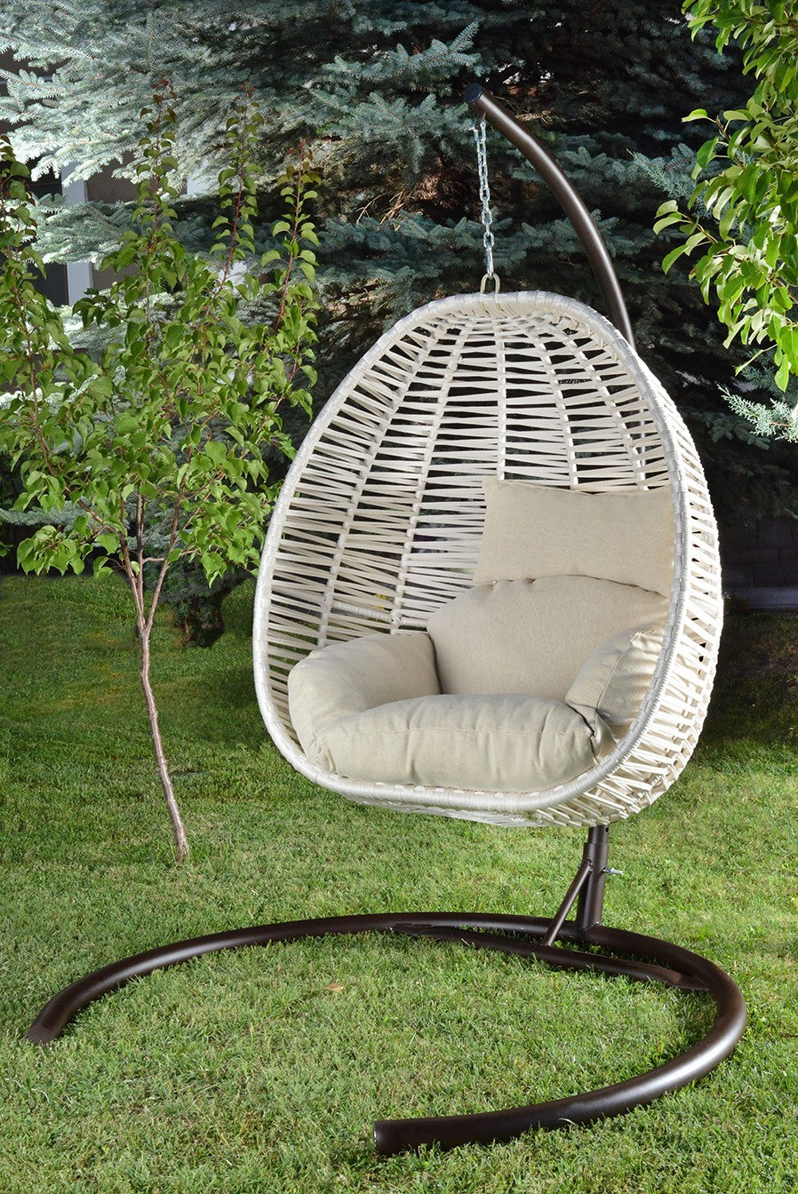 Chaise de balançoire unique de jardin Fındık - Cream