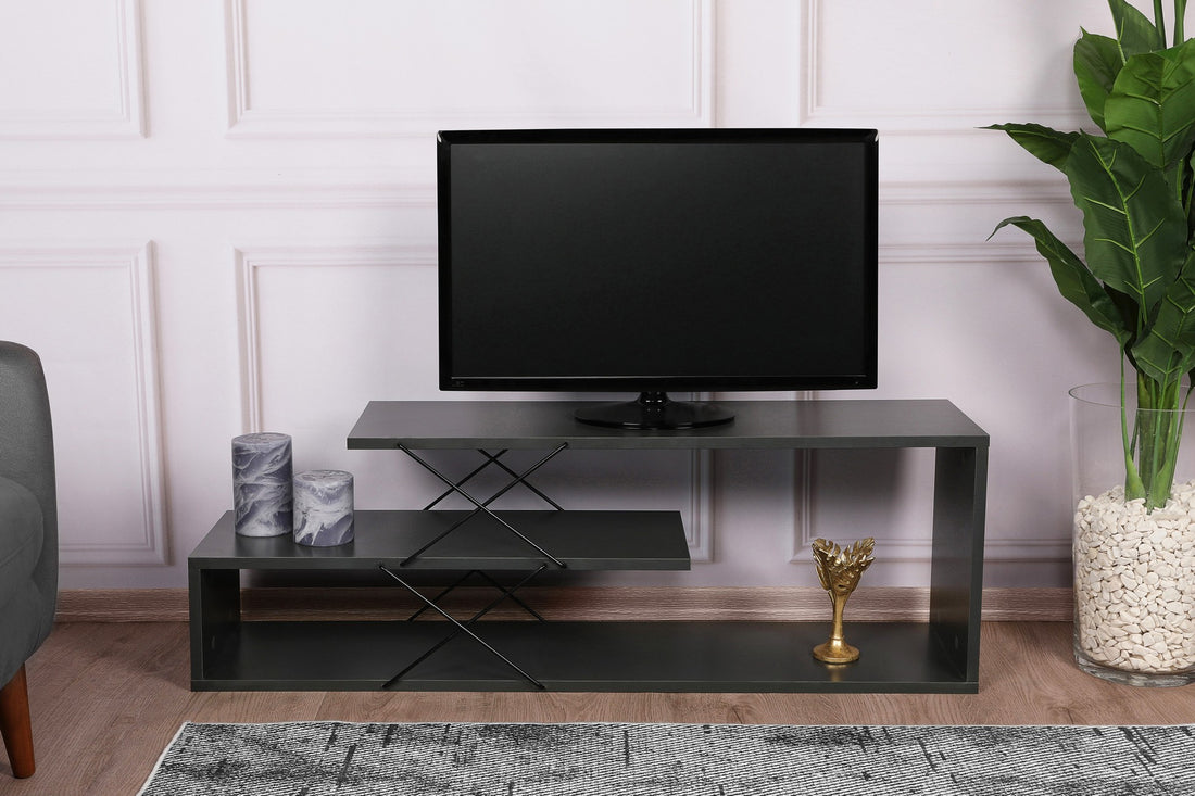 Meuble TV Zigzag - Anthracite