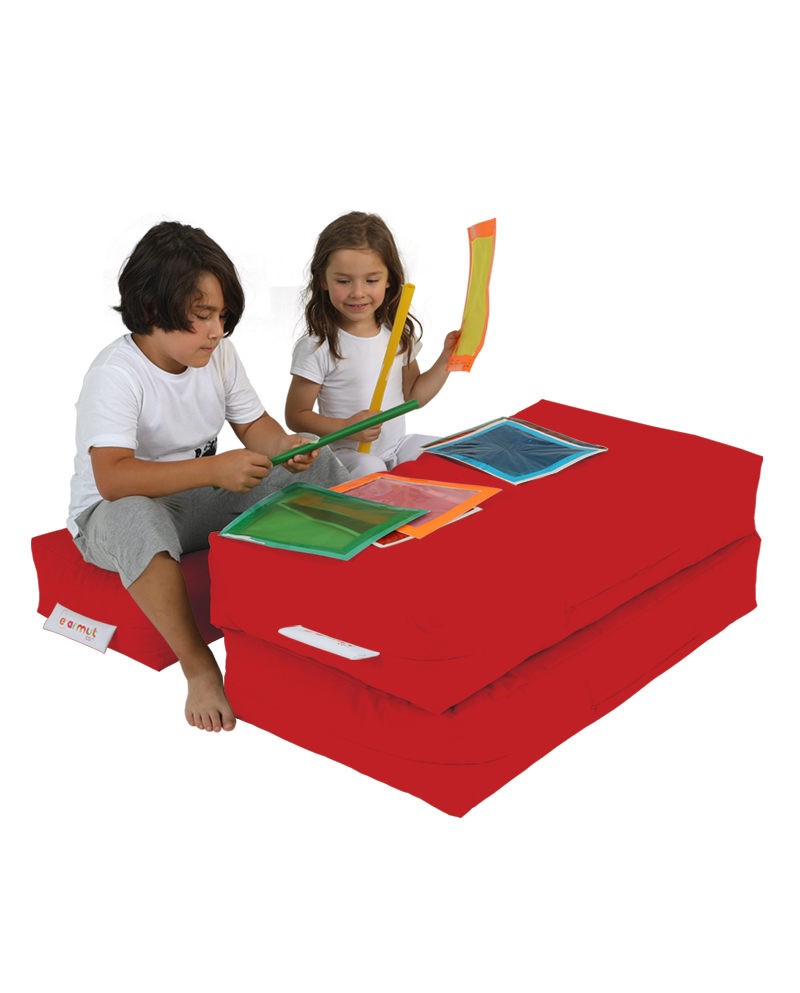 Pouf de jardin Kids Double Seat Pouf - Red