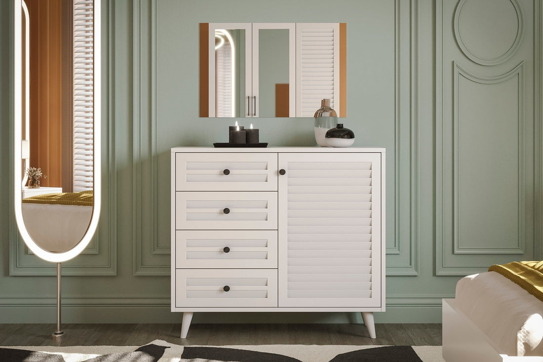 Ensemble de chambres à coucher Nil 105 - White