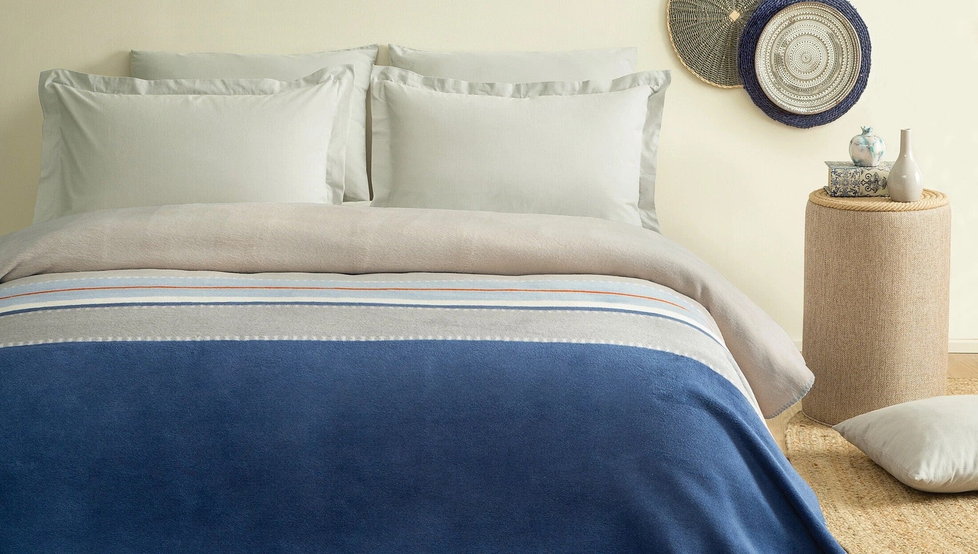 Massima Plaid Coton Beige