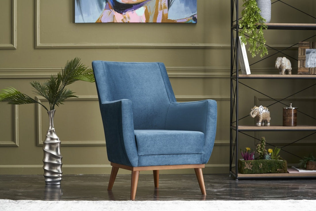 Fauteuil à oreilles Gonca - Blue