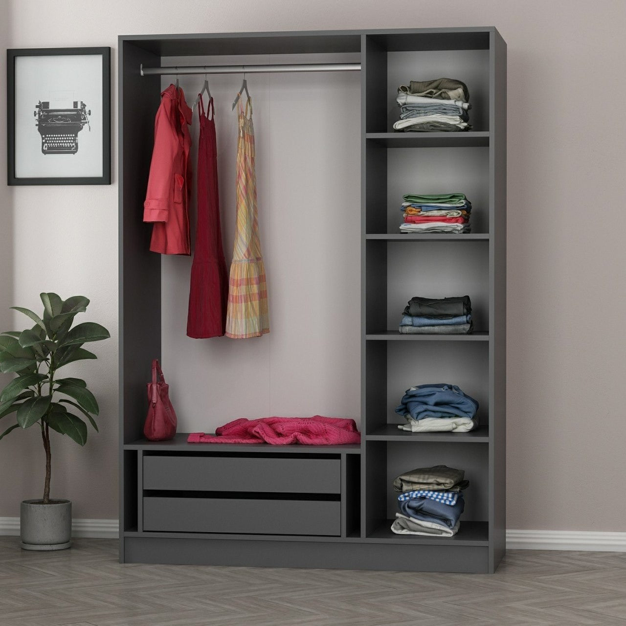 Armoire Kale Anthracite - 2259