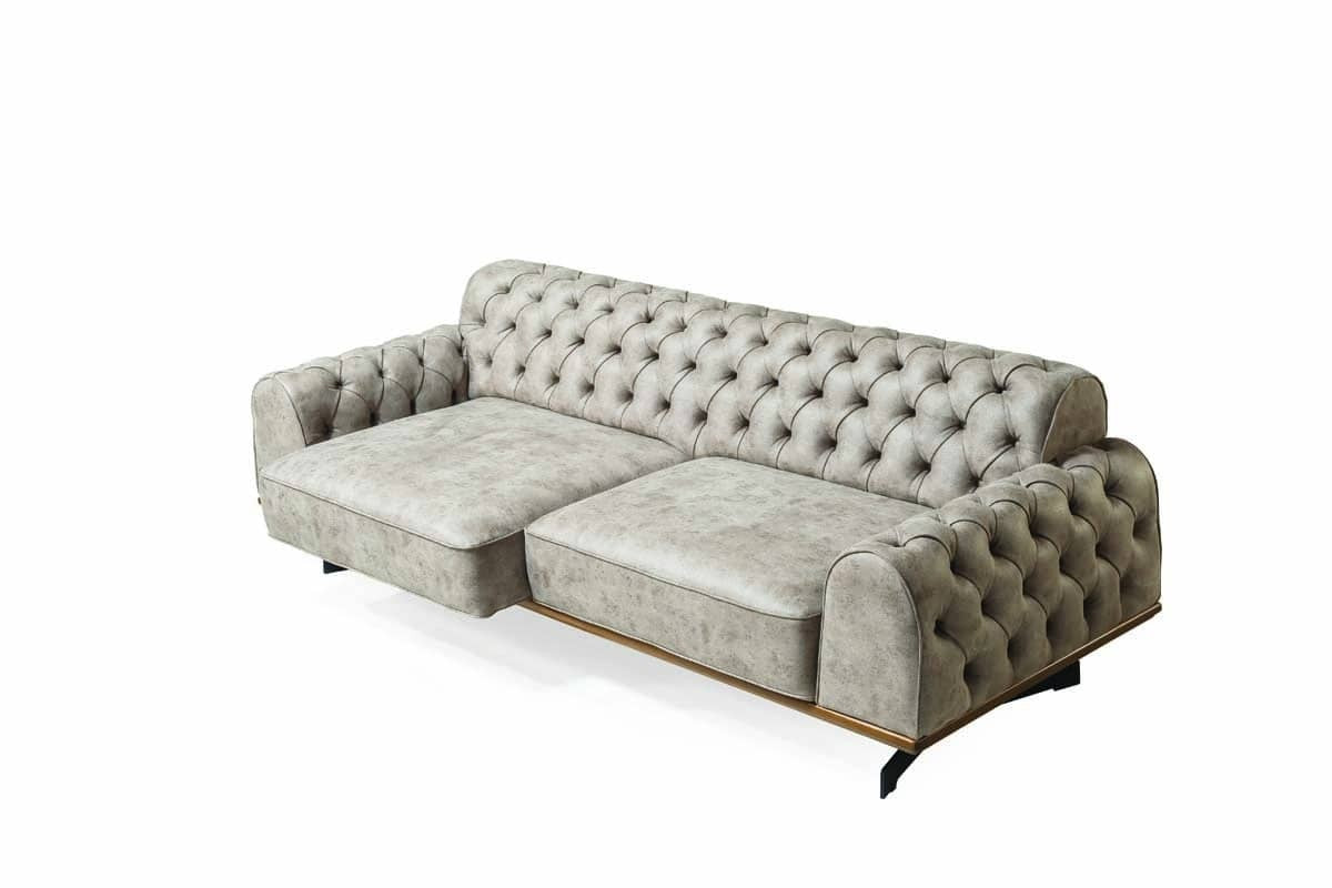 Maveran Canapé 3 Places Marron Clair