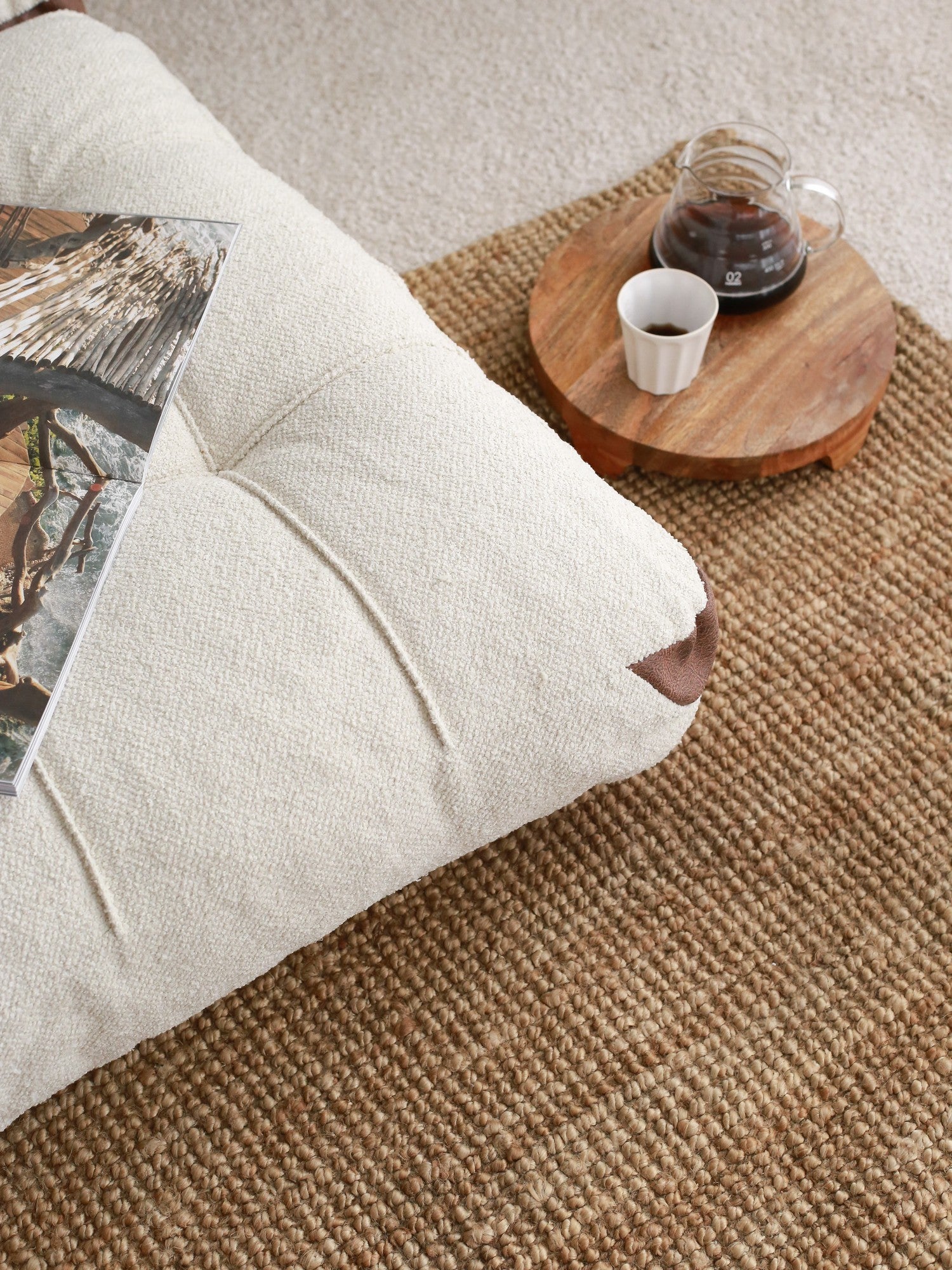 Chauffeuse 2 places convertible Ordila Blanc