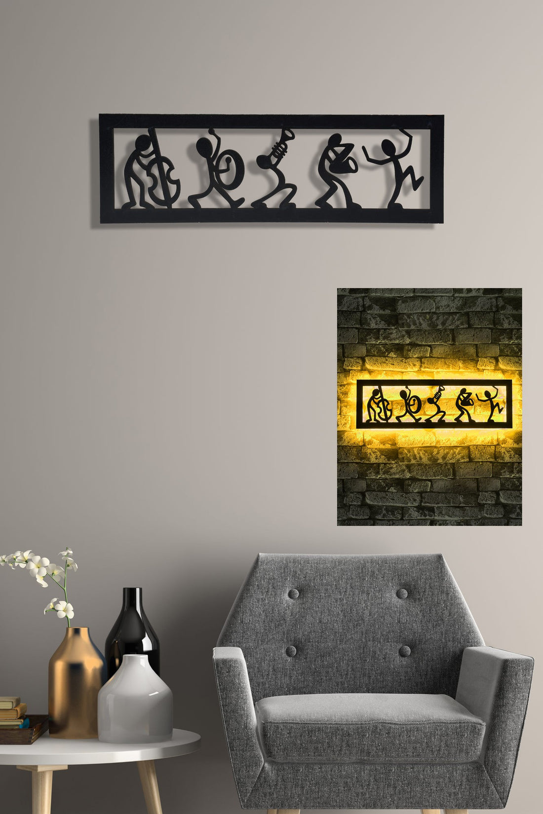 Éclairage LED décoratif Music Band - Yellow