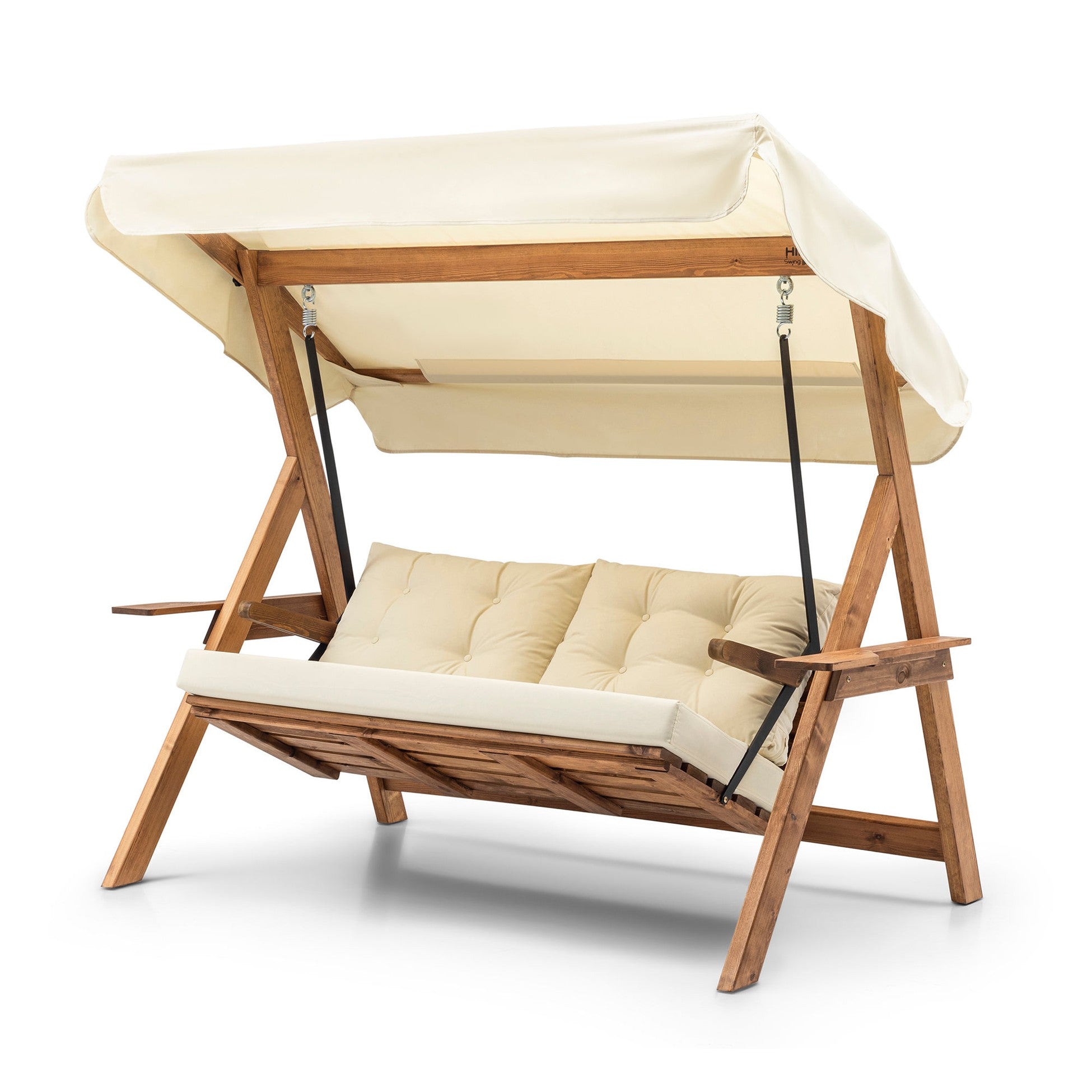 Chaise swing triple jardin Galata Swing S3 - Cream