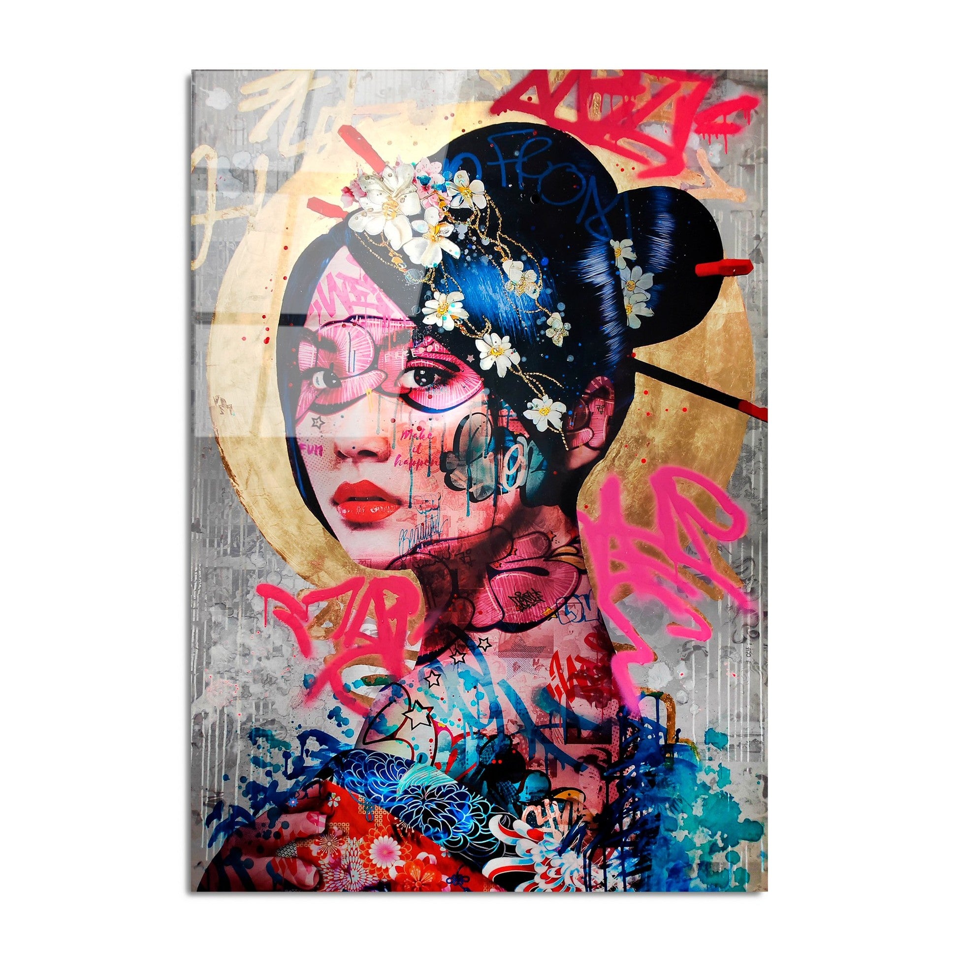 Peinture en verre trempé décoratif UV-726 70 x 100