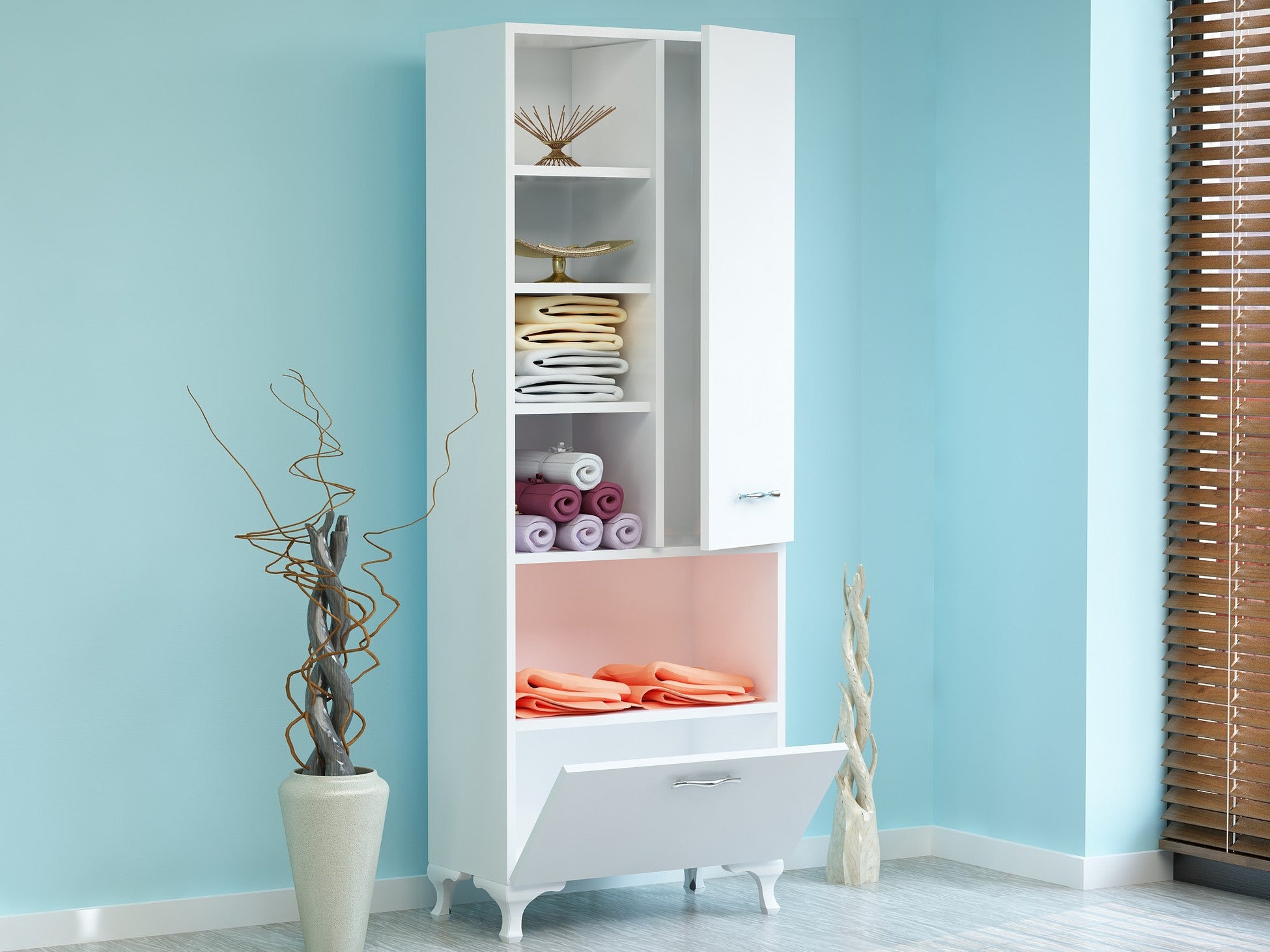 Armoire polyvalente Sezen - White