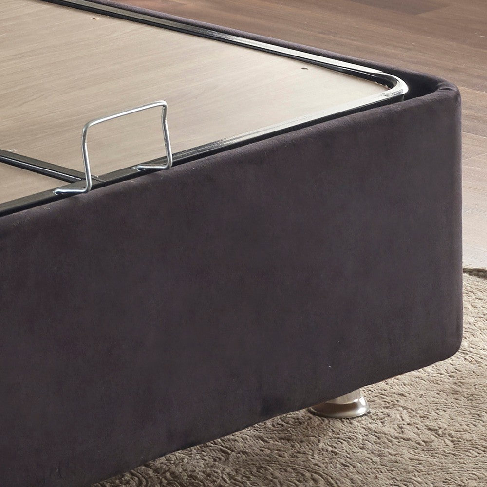 Base de lit double Ela Double - Black (160 x 200)