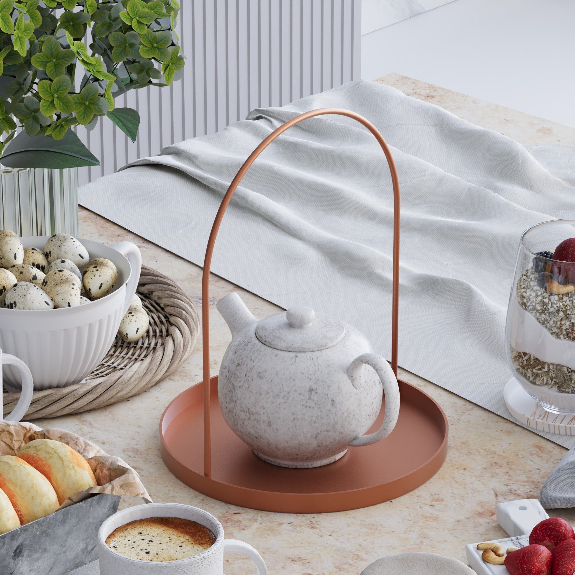 Accessoire décoratif en métal Kos-A - Copper