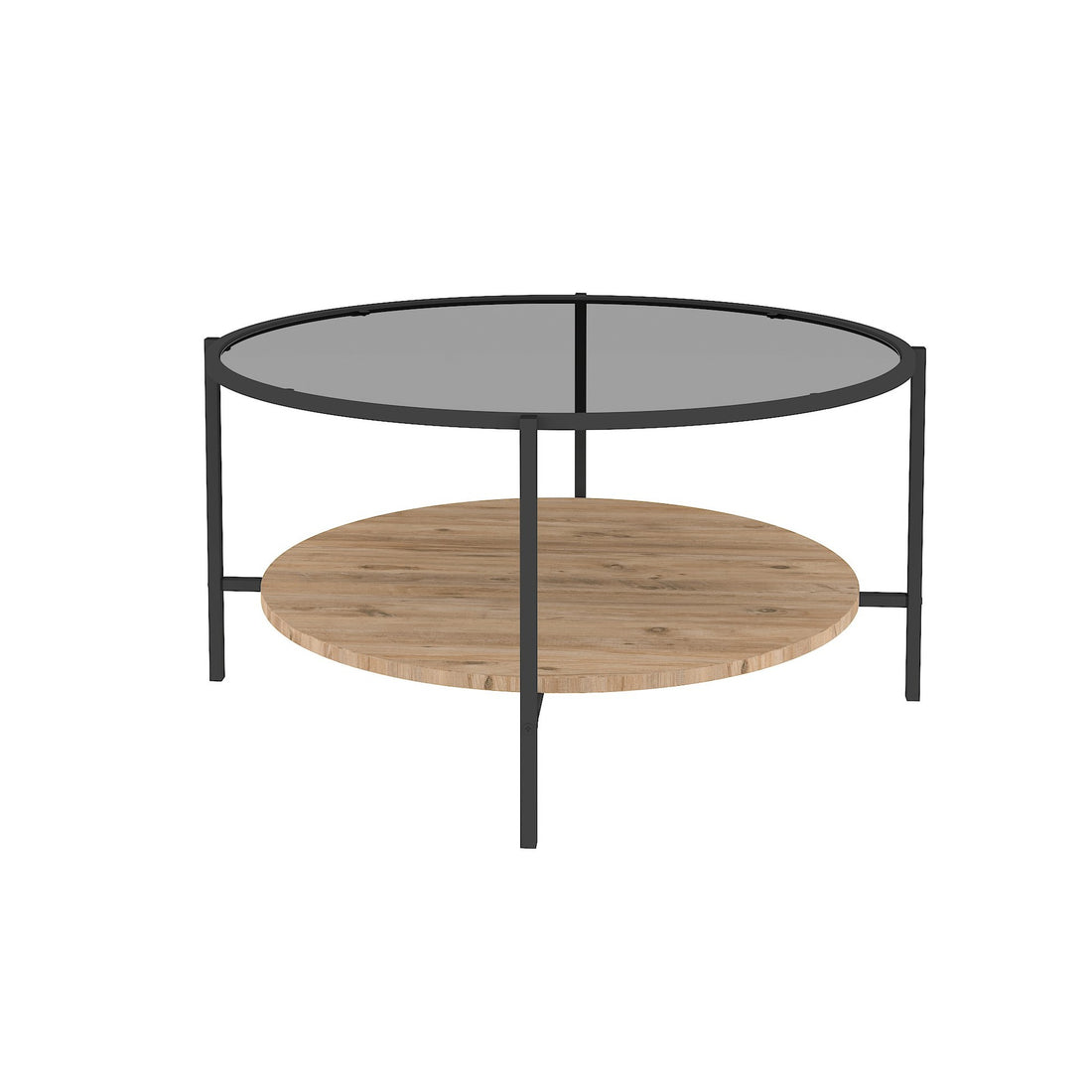 Table basse Astek - Oak, Black