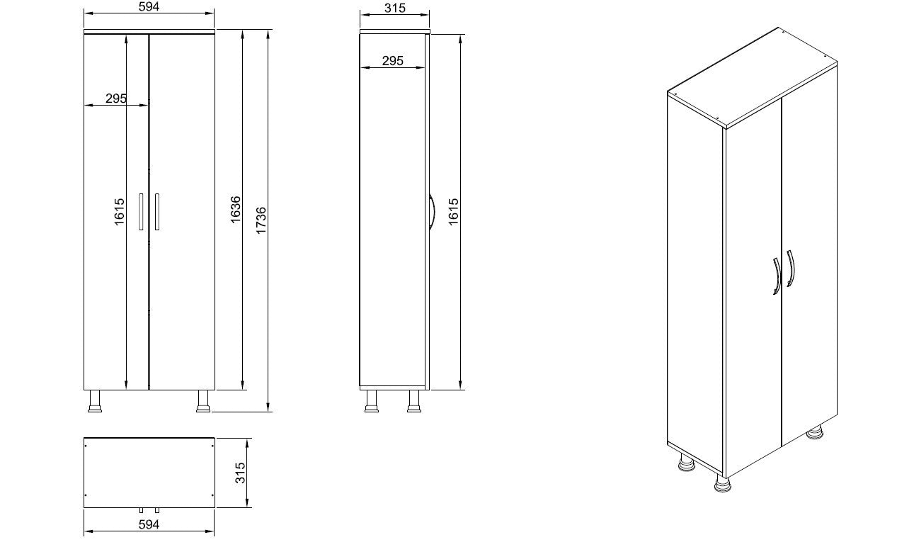 Armoire de toilette Arizona 2 Kapak - White
