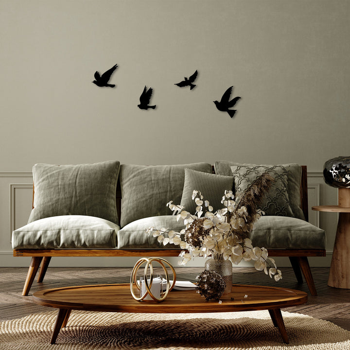 Accessoire mural en métal décoratif Pigeons - 289
