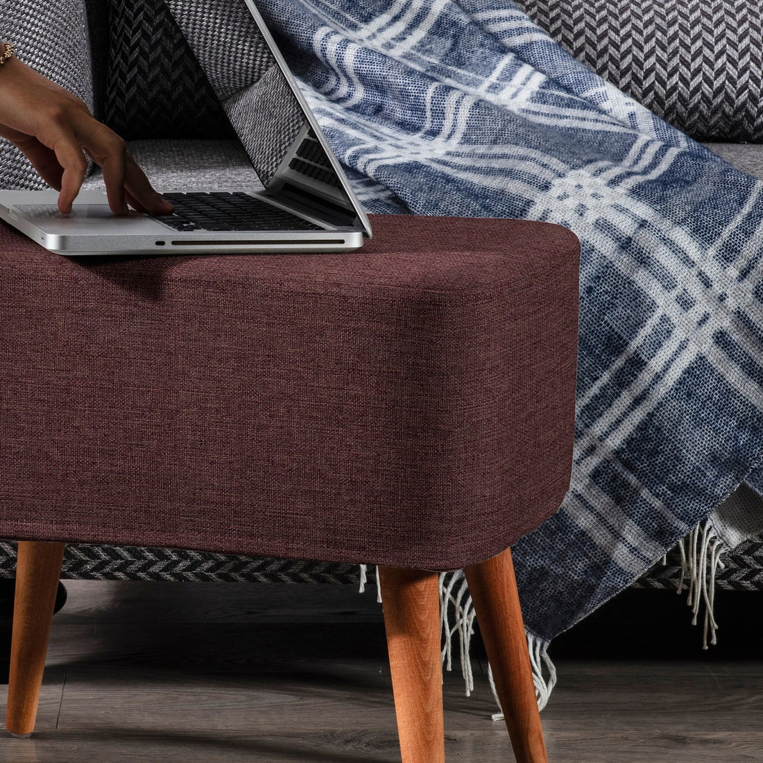 Albina Pouf marron