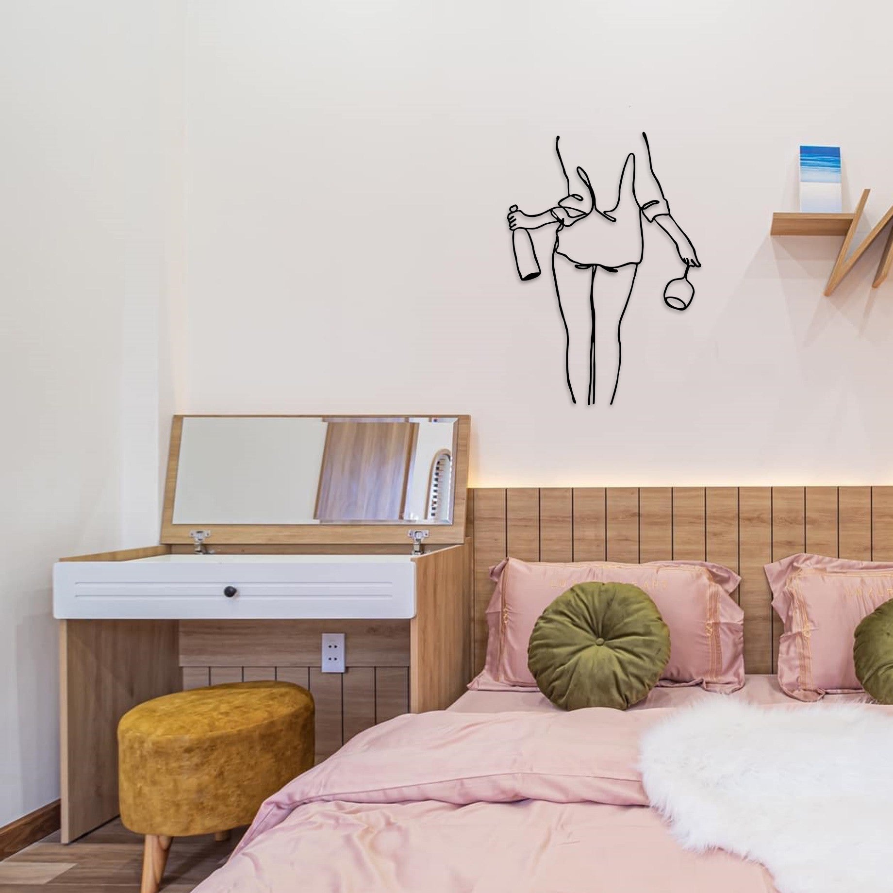 Accessoire mural en métal décoratif Wine Night