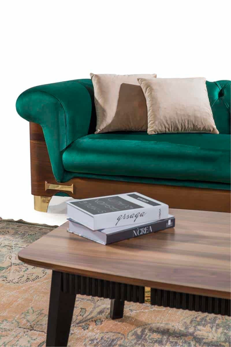 Nish Canapé 4 Places Vert