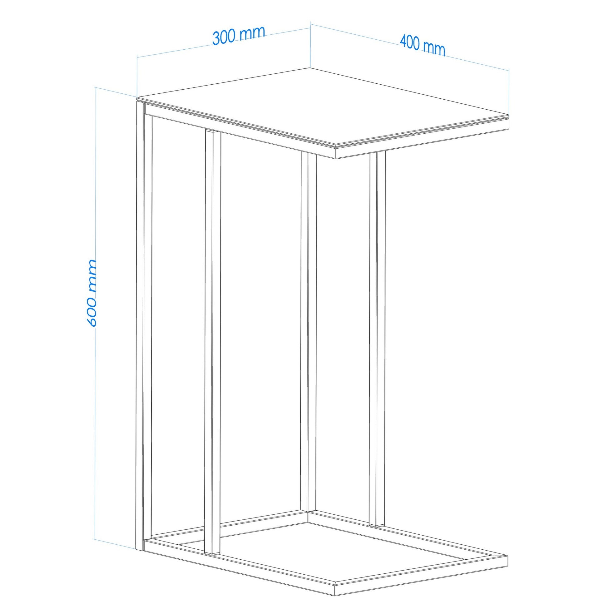 Table d'appoint Alaska C - Smoked Glass