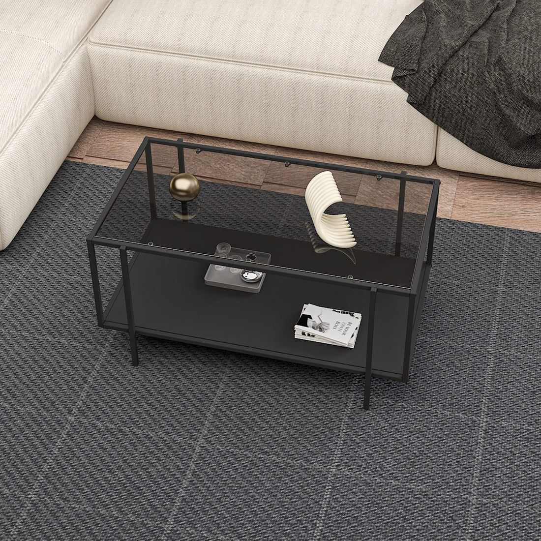 Table basse Espa - Smoked, Black