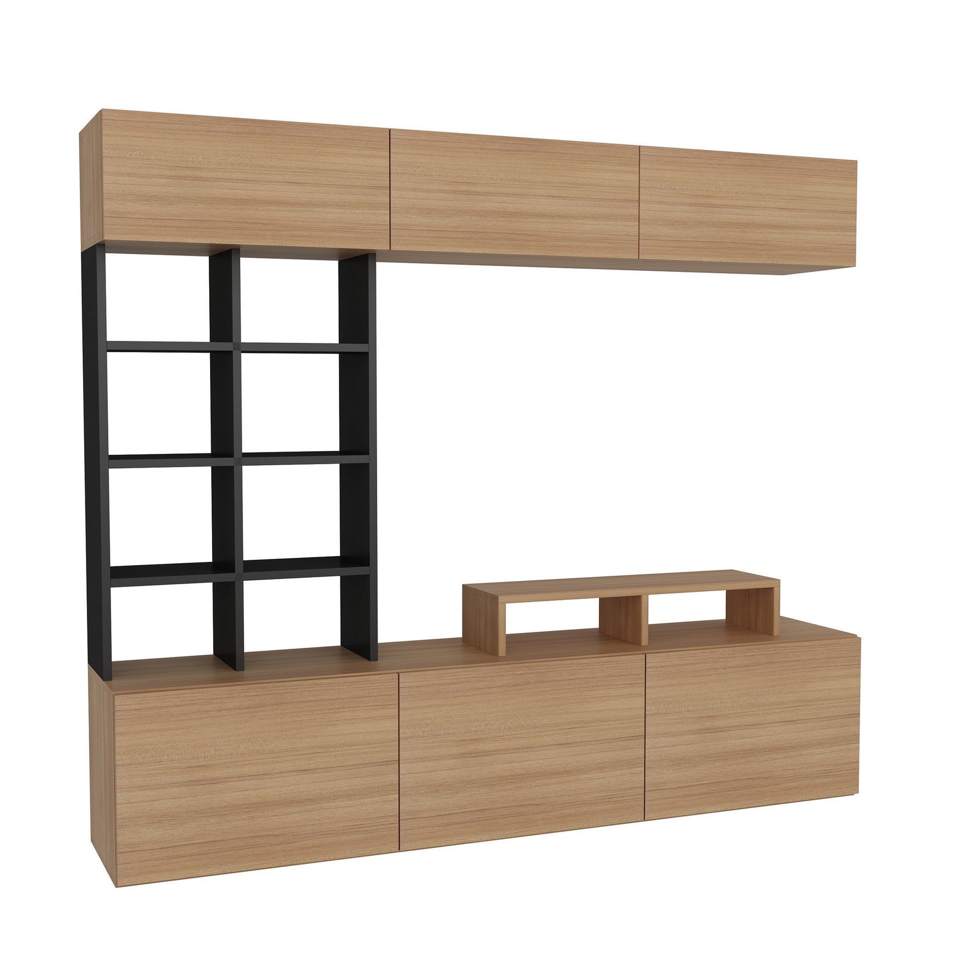 Unité de télévision Sasa - Teak, Black