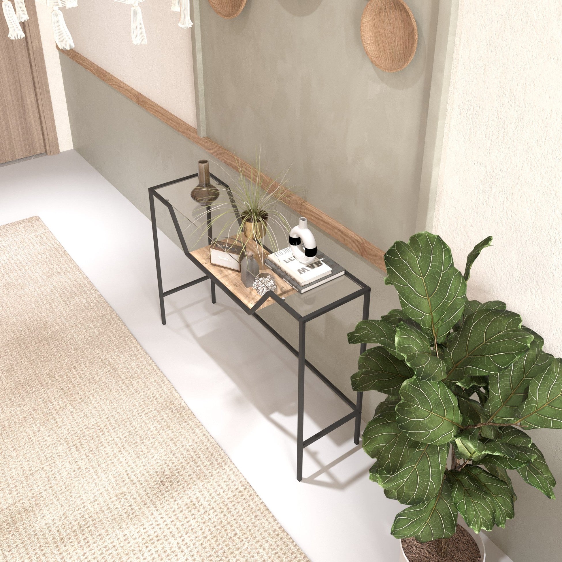 Console Lala - Black, Glass