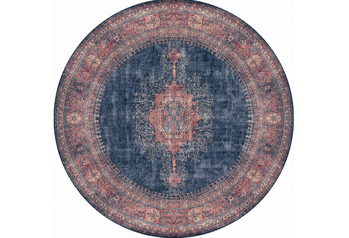 Tapis (150 cm) Blues Chenille - Dark Blue AL 26