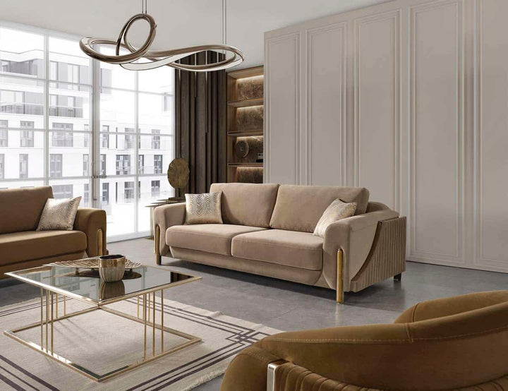 Olivya Canapé Crème 3 Places