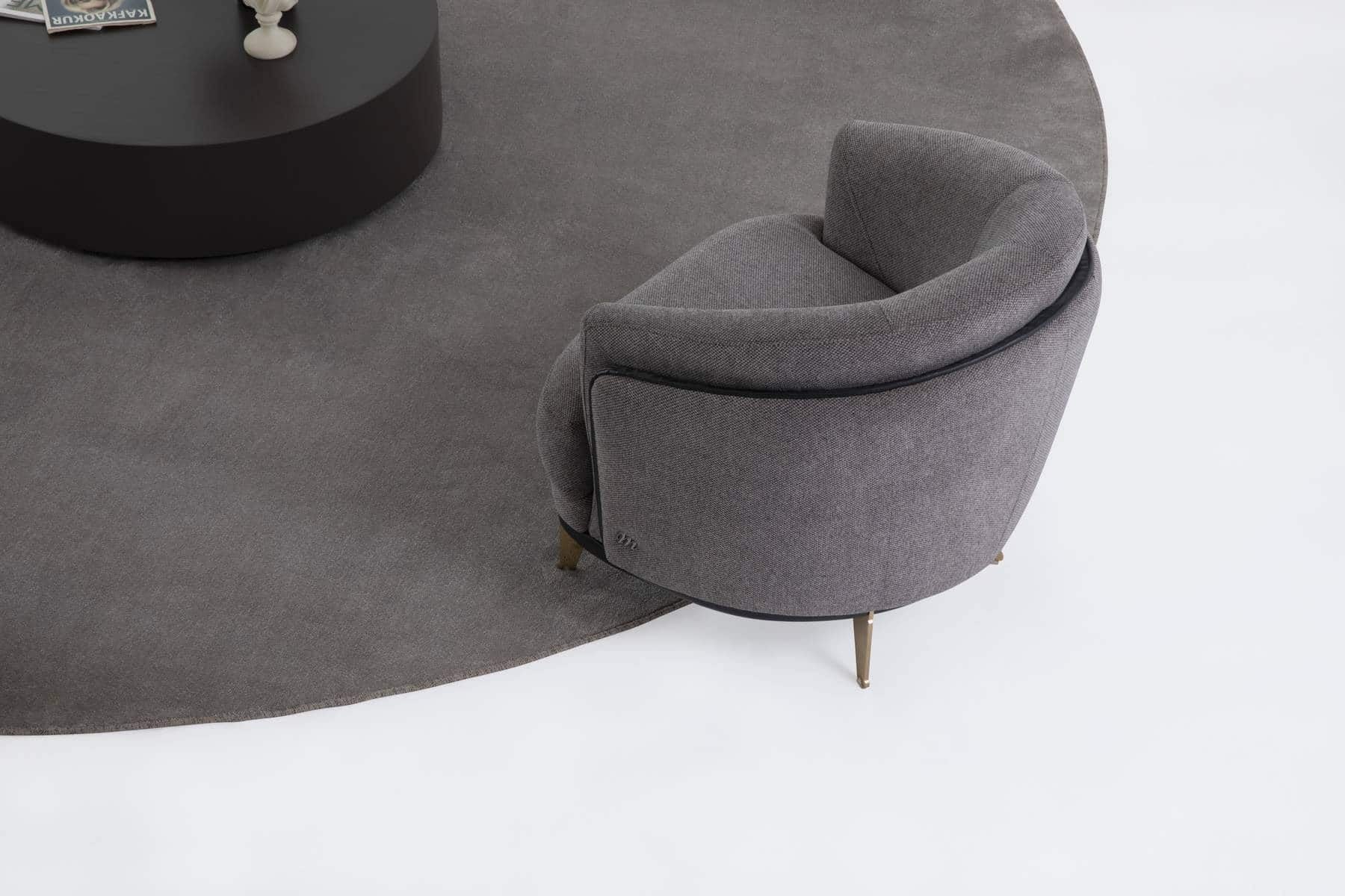 Violet Fauteuil Bergère Gris