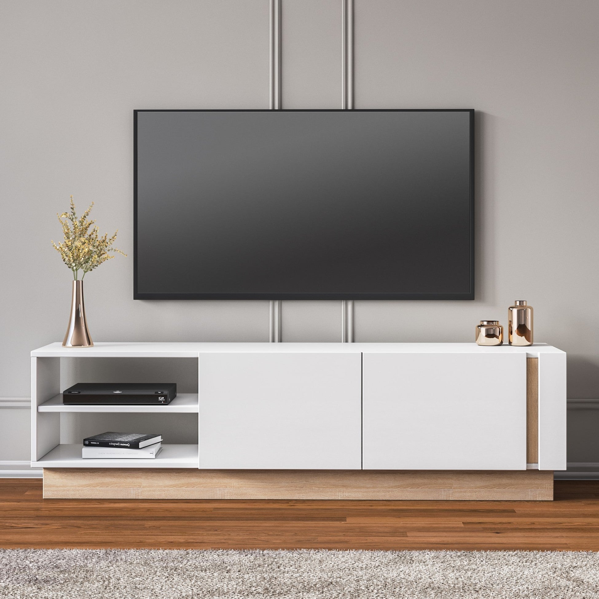 Ensemble Camilio avec Meuble TV avec niche 160 cm + Buffet 2 portes