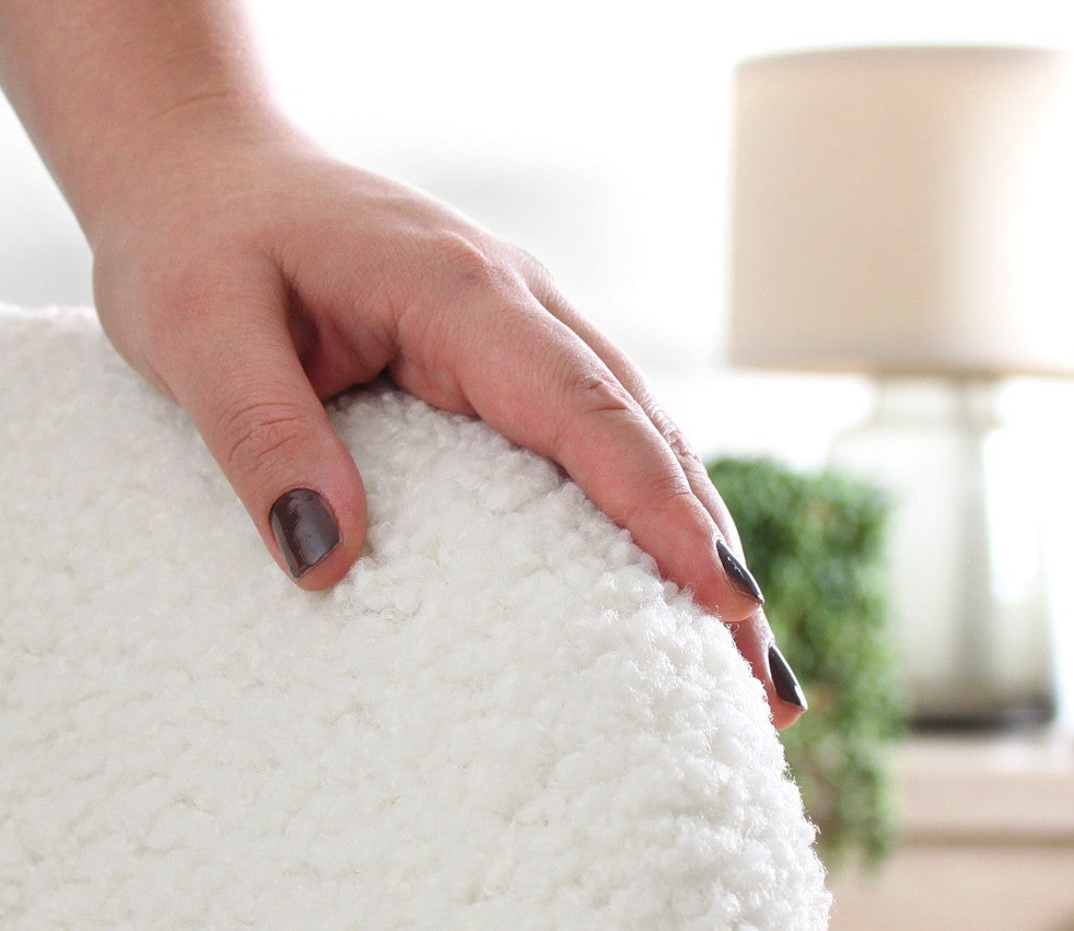 Pouf Monlik Kürk - White