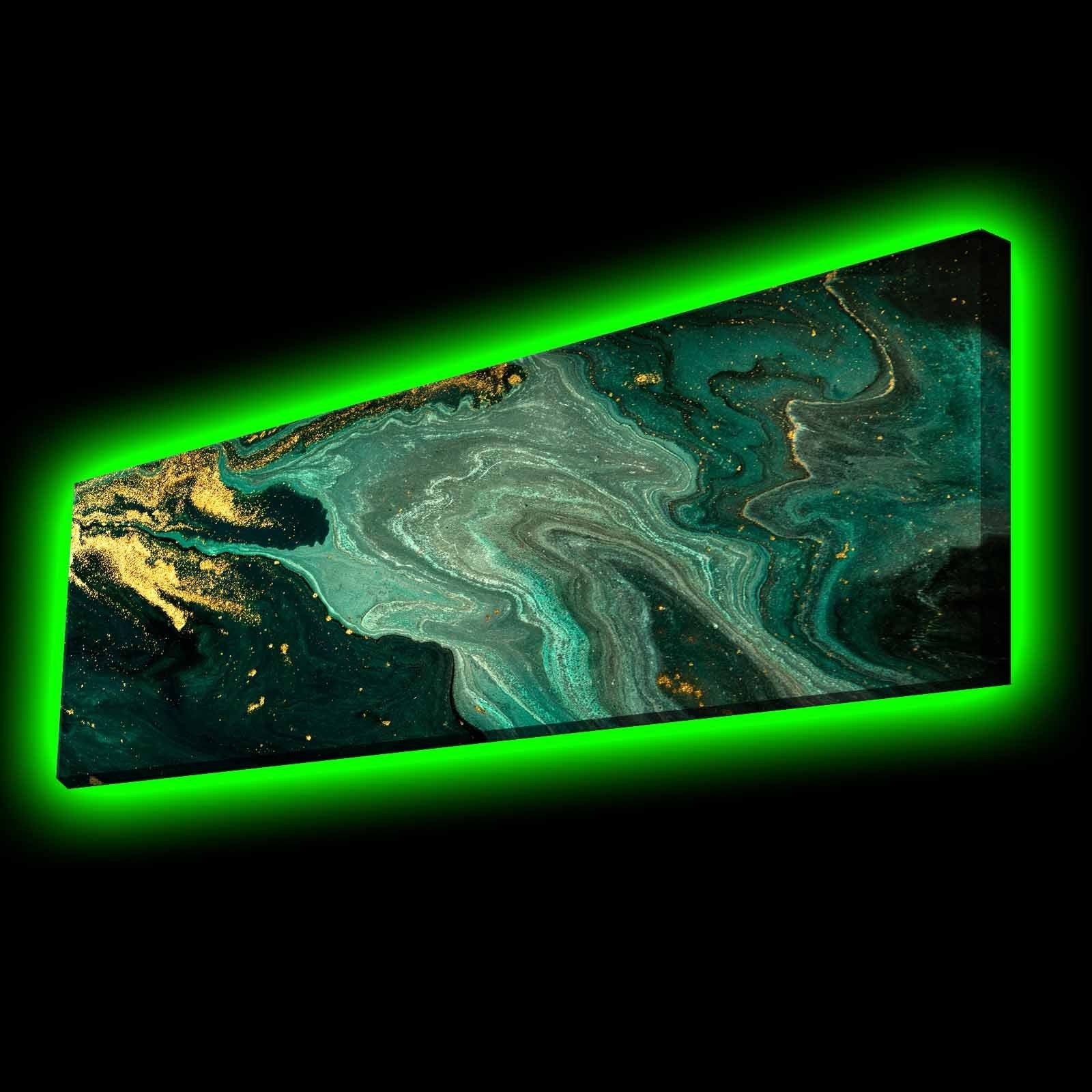 Peinture de toile éclairée à LED décorative 3090KTLGDACT - 010