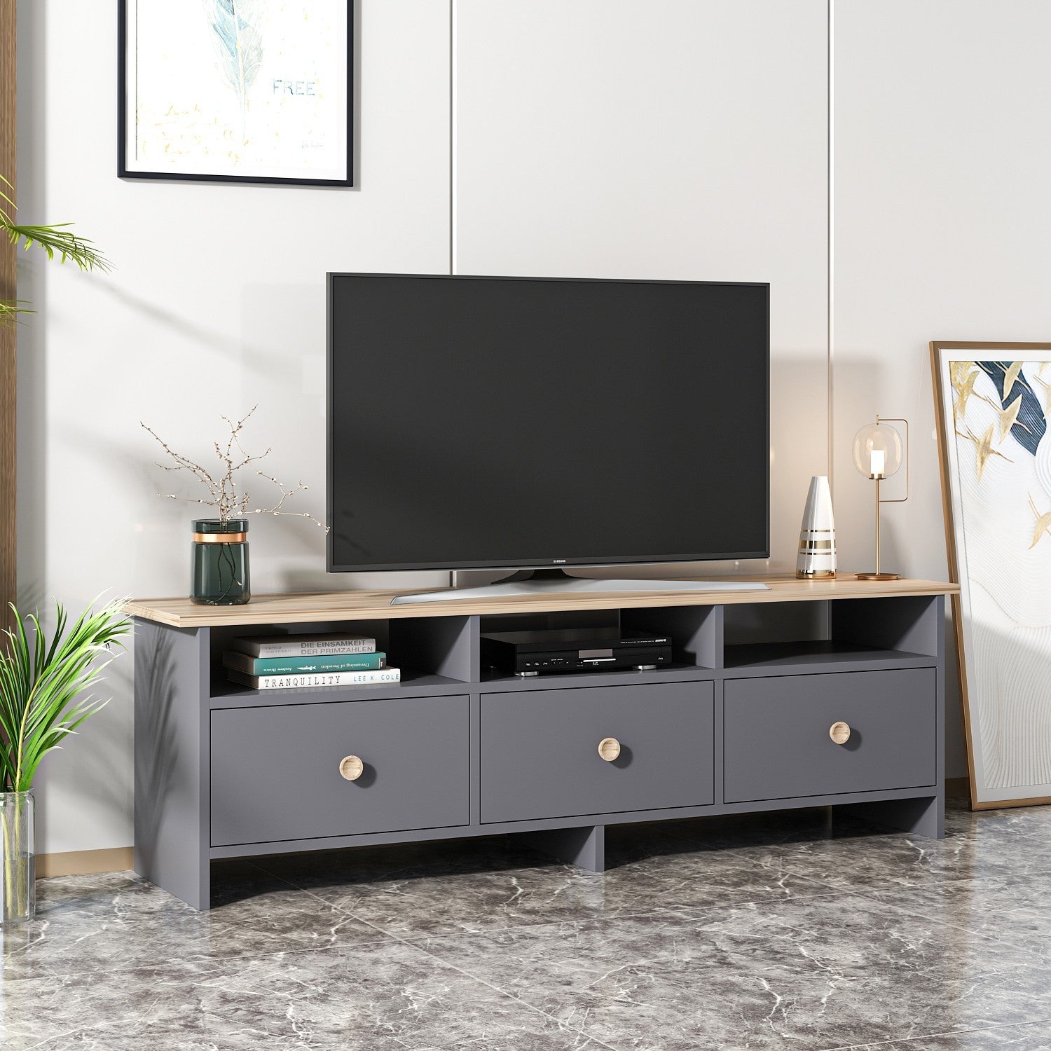 Meuble TV Oslo - Anthracite