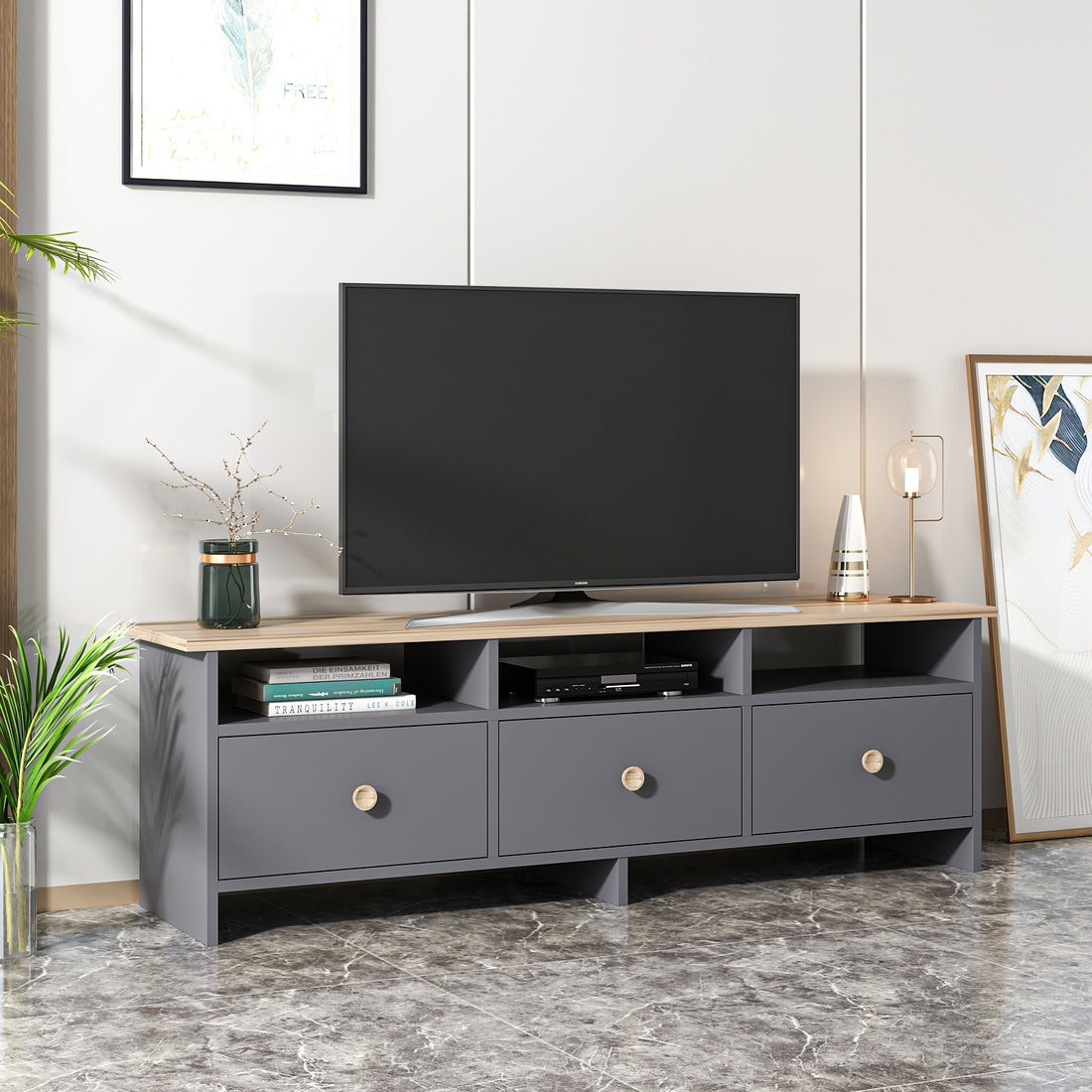 Meuble TV Oslo - Anthracite