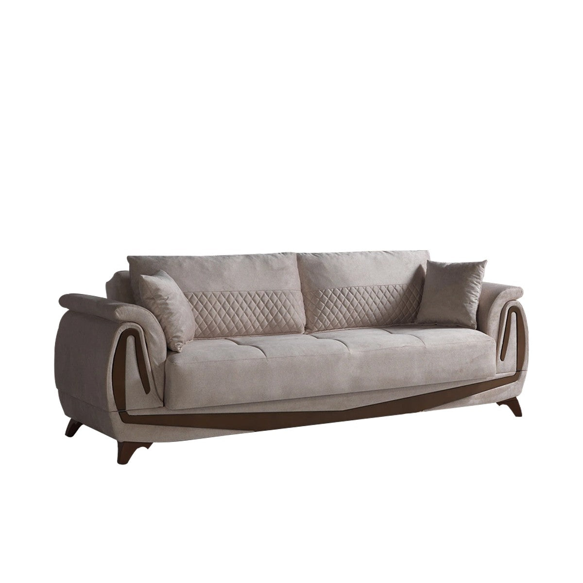 Oscar canapé lit clic-clac 3 places avec coffre de rangement