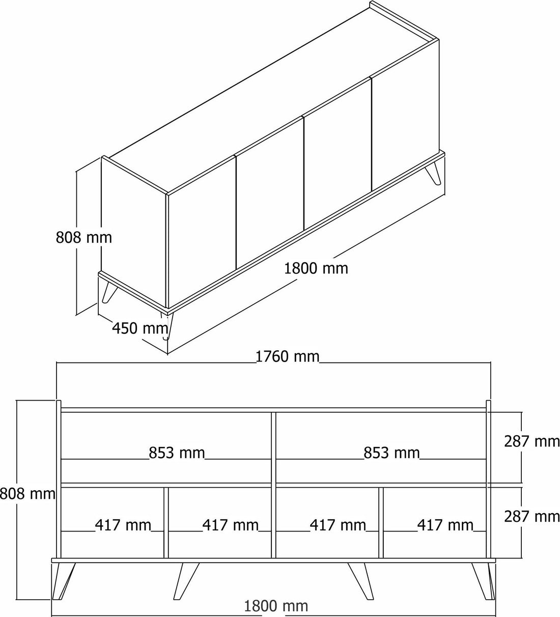 Console Elegante 1600