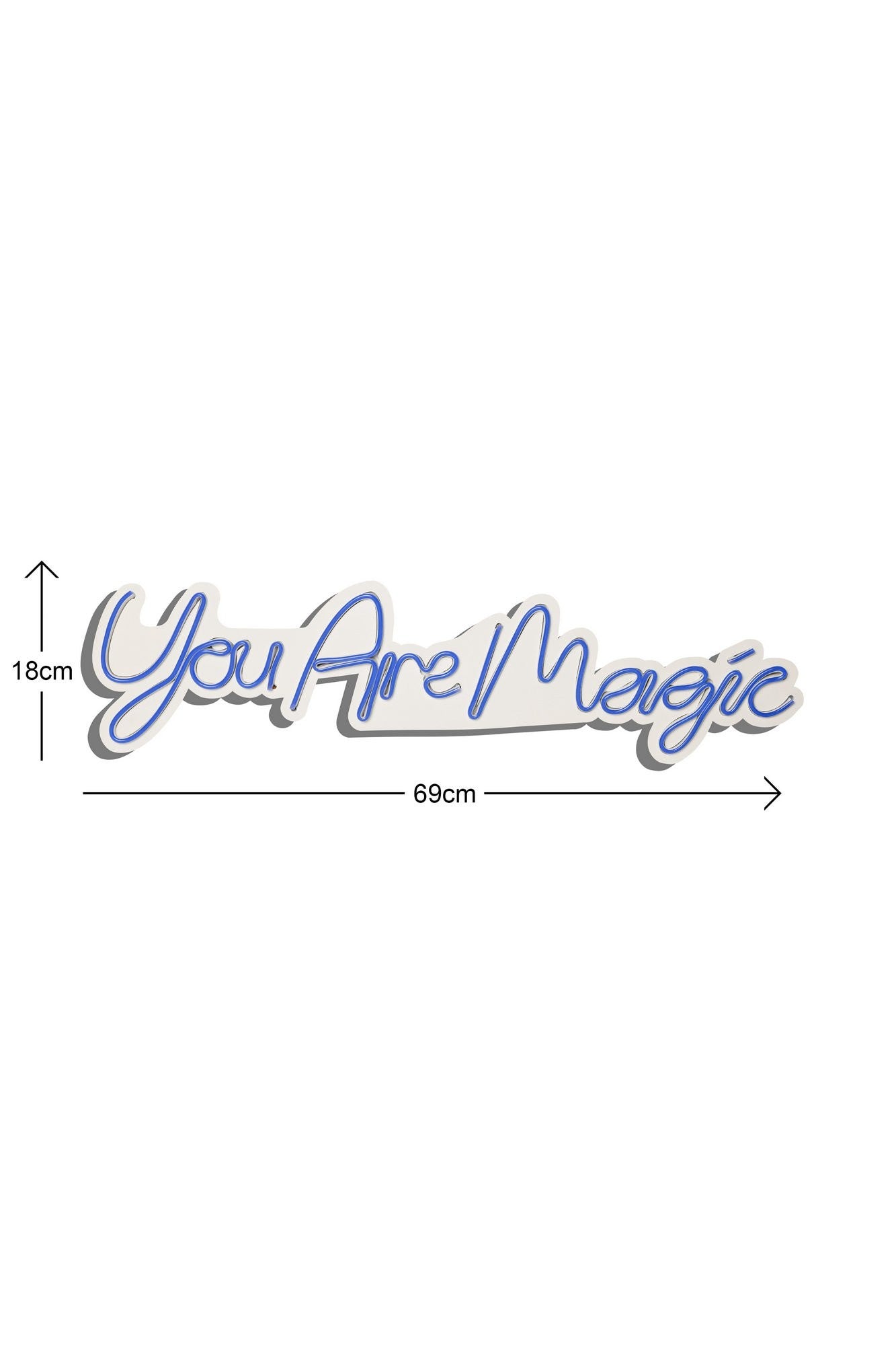 Éclairage LED en plastique décoratif You are Magic - Blue