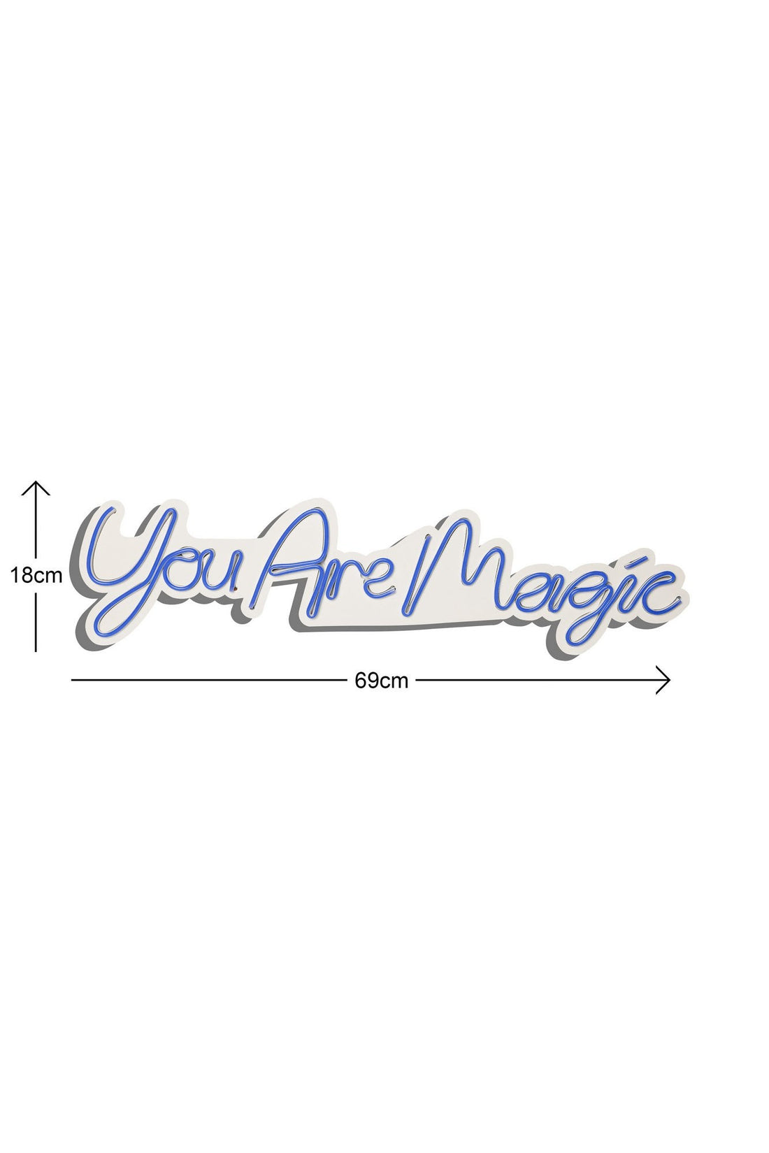 Éclairage LED en plastique décoratif You are Magic - Blue