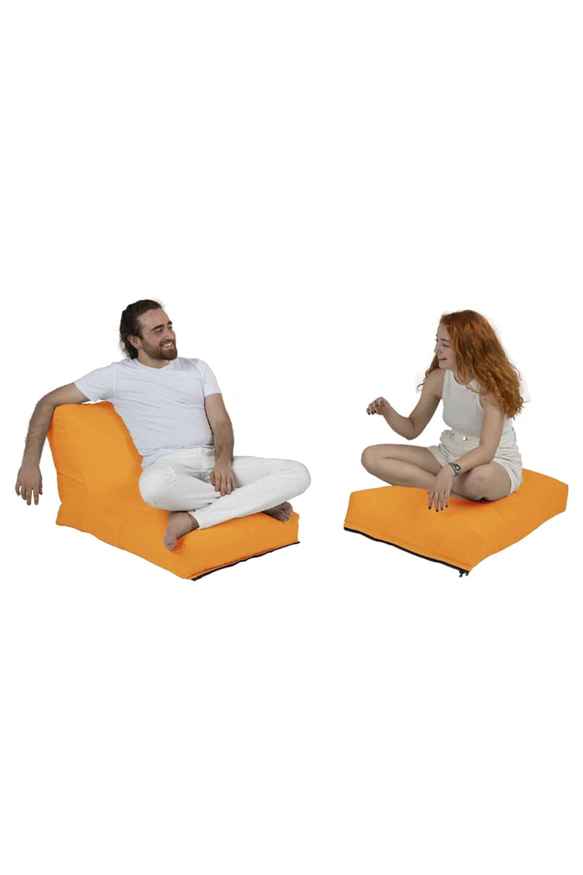 Siesta Pouf convertible / coussin de sol Orange