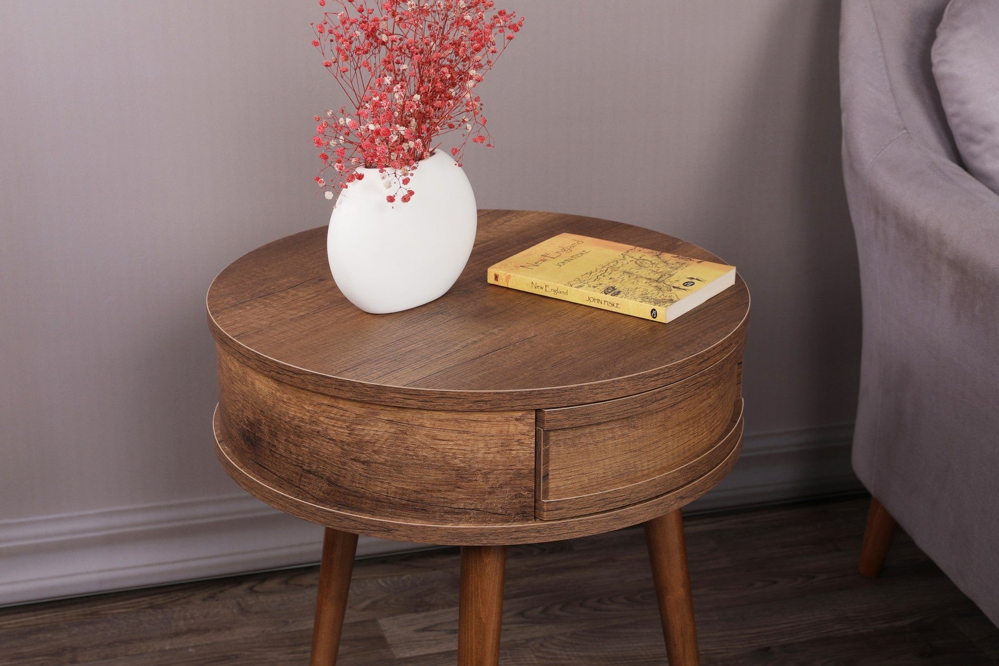 Table d'appoint Yuvarlak - Walnut