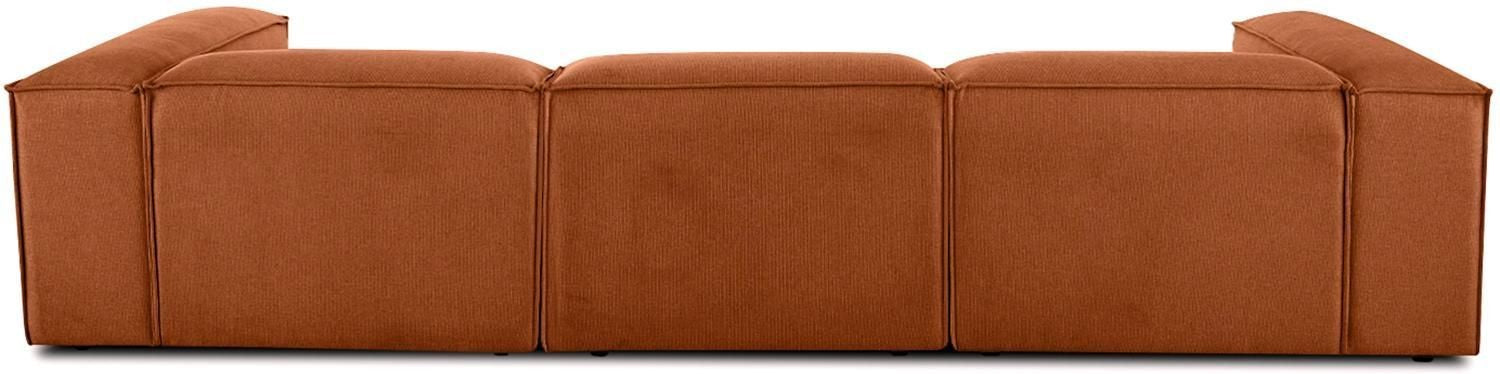 Canapé modulable 4 places en Lin avec pouf Frid