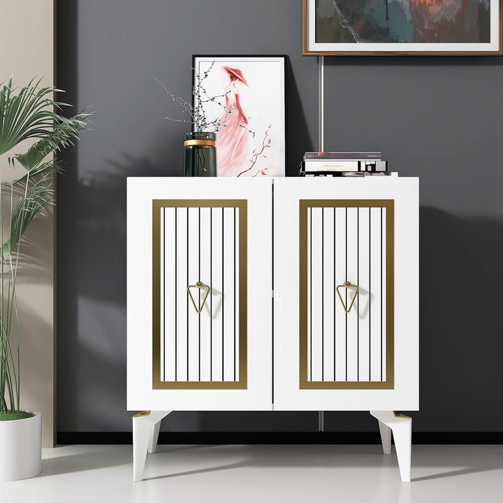 Console Capri - White, Gold
