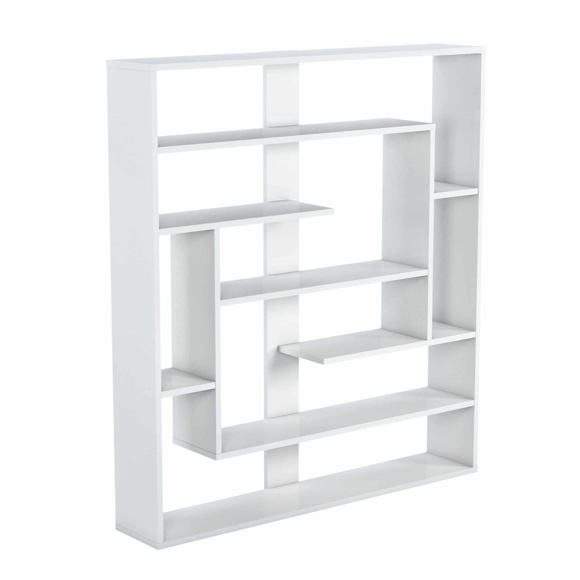 Bibliothèque blanche Sebestian | Séparateur de pièce